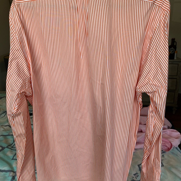 Orange & White Polo Button Up - Picture 12 of 12